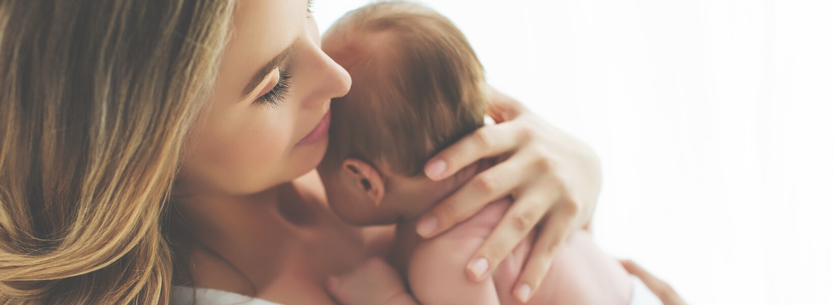 Woman holding a baby