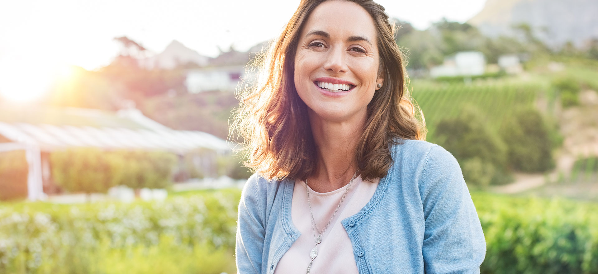 Pretty woman enjoying the outdoors