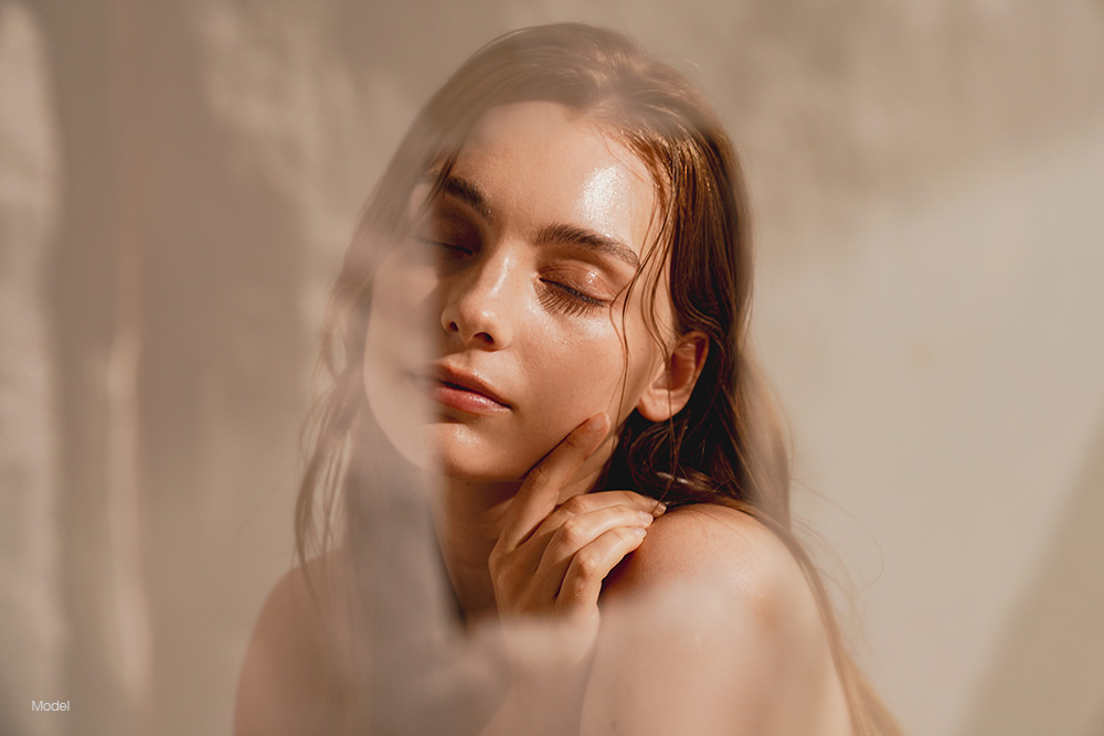 Woman with nice skin